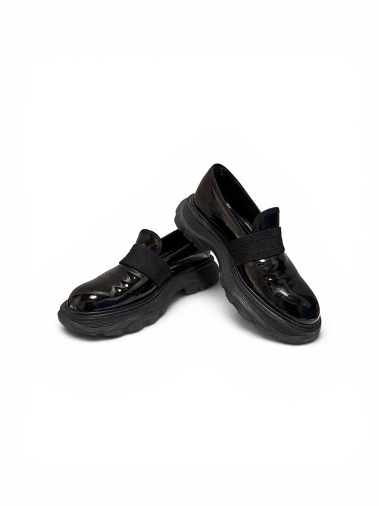 Alexander McQueen Patent Leather Lug Sole Loafers Black EU 41 US 8 main image 5